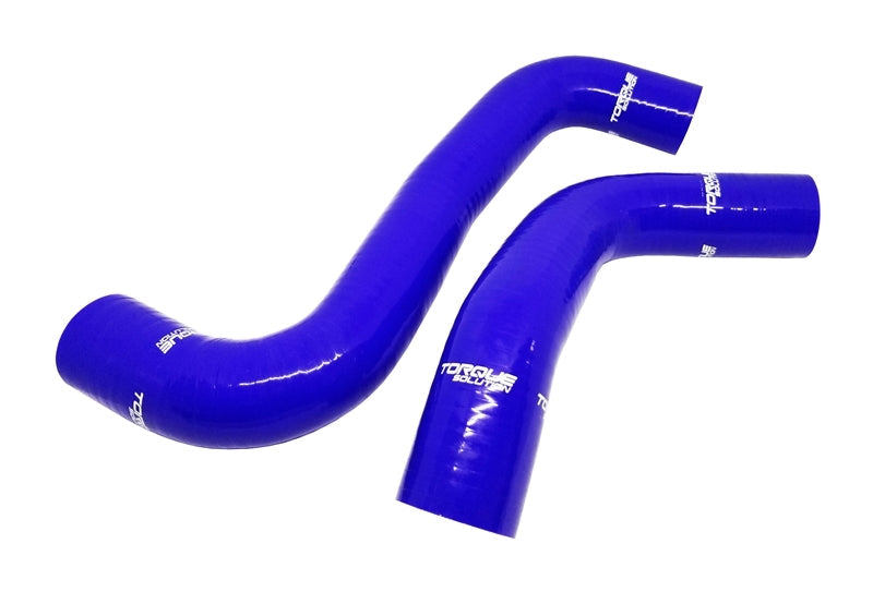 Torque Solution 08-14 Subaru WRX / 08-18 STI / 09-13 Forester XT Silicone Radiator Hose Kit - Blue Torque Solution Radiator Hoses  AXOPROS