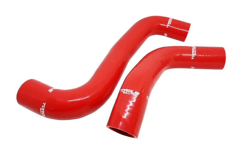 Torque Solution 08-14 Subaru WRX / 08-18 STI / 09-13 Forester XT Silicone Radiator Hose Kit - Red Torque Solution Radiator Hoses  AXOPROS