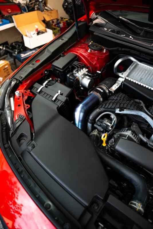 Torque Solution 2022+ Subaru WRX / 19-23 Subaru Ascent Titanium Top Mount Charge Pipe - Burnt Blue Torque Solution Air Intake Components  AXOPROS