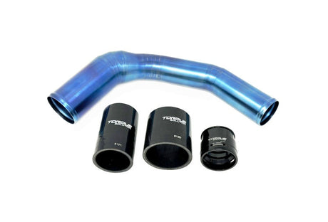 Torque Solution 2022+ Subaru WRX / 19-23 Subaru Ascent Titanium Top Mount Charge Pipe - Burnt Blue Torque Solution Air Intake Components  AXOPROS