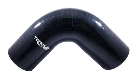 Torque Solution 90 Degree Silicone Elbow: 2.5 inch Black Universal Torque Solution Silicone Couplers & Hoses  AXOPROS
