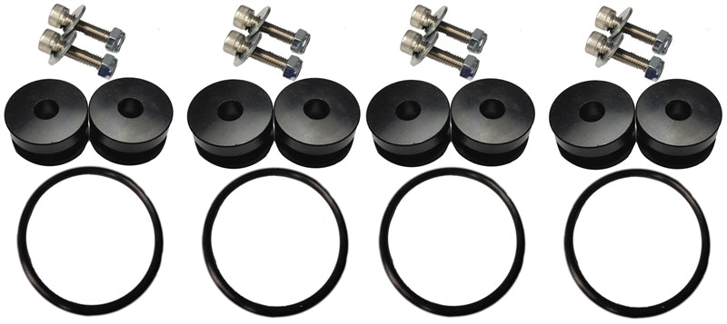 Torque Solution Billet Bumper Quick Release Kit Combo (Black): Universal Torque Solution Quick Release Adapters  AXOPROS