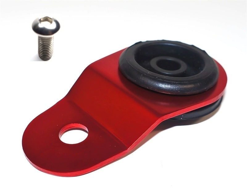 Torque Solution Radiator Mount w/ Insert (RED) : Mitsubishi Evolution 7/8/9 Torque Solution Radiator Stays  AXOPROS