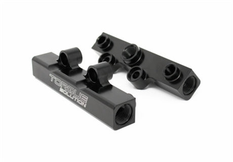 Torque Solution Top Feed Fuel Rails: 02-14 Subaru WRX / 07-18 STI - Black Torque Solution Fuel Rails  AXOPROS