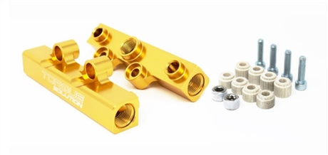 Torque Solution Top Feed Fuel Rails: 02-14 Subaru WRX / 07-18 STI - Gold Torque Solution Fuel Rails  AXOPROS