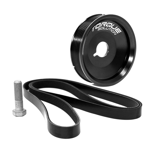 Torque Solution Underdrive Crank Pulley Kit Porsche Boxster/Cayman/996/997 w/AC (Excl Turbo Engines) Torque Solution Pulleys - Crank, Underdrive  AXOPROS