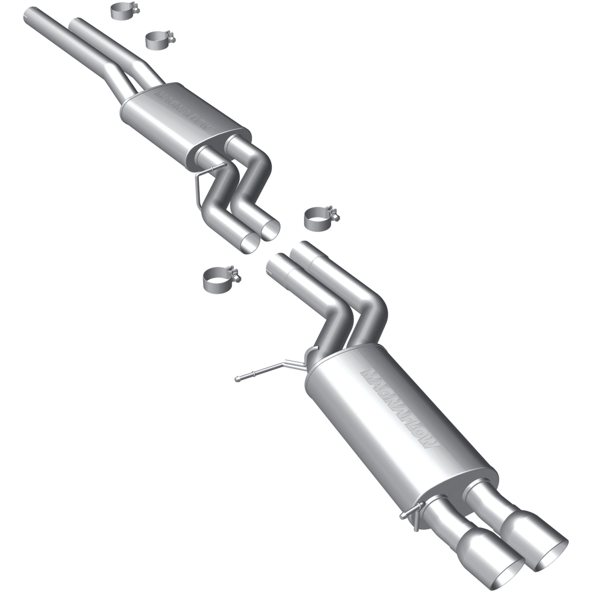 Touring Series Stainless Cat-Back System MagnaFlow Exhaust Products Exhaust System Kit  AXOPROS