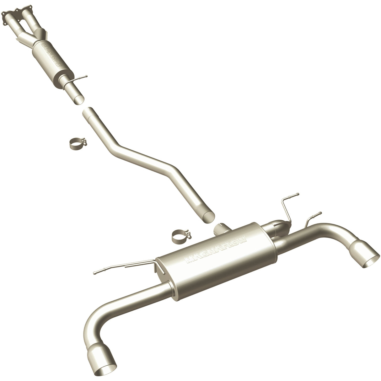 Touring Series Stainless Cat-Back System MagnaFlow Exhaust Products Exhaust System Kit  AXOPROS