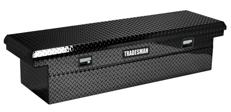 Tradesman Aluminum Economy Cross Bed Low-Profile Truck Tool Box (70in.) - Black Tradesman Truck Boxes & Storage  AXOPROS