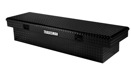 Tradesman Aluminum Economy Cross Bed Truck Tool Box (72in.) - Black Tradesman Truck Boxes & Storage  AXOPROS