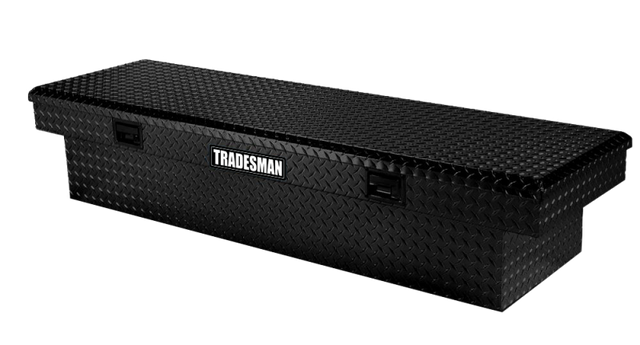 Tradesman Aluminum Economy Cross Bed Truck Tool Box (72in.) - Black Tradesman Truck Boxes & Storage  AXOPROS