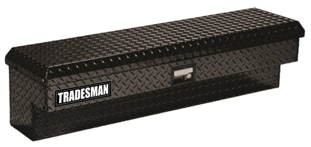 Tradesman Aluminum Side Bin Truck Tool Box (48in.) - Black Tradesman Truck Boxes & Storage  AXOPROS