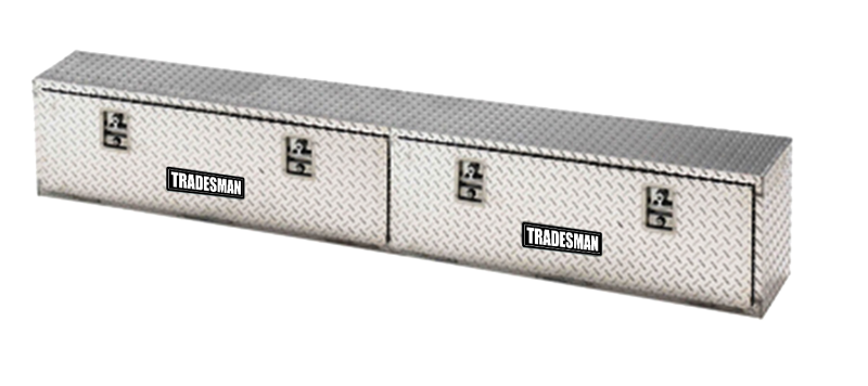 Tradesman Aluminum Top Mount L-Wing Box (72in.) - Brite Tradesman Truck Boxes & Storage  AXOPROS