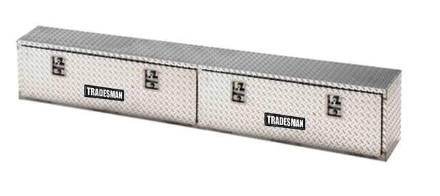 Tradesman Aluminum Top Mount L-Wing Box (72in.) - Brite Tradesman Truck Boxes & Storage  AXOPROS