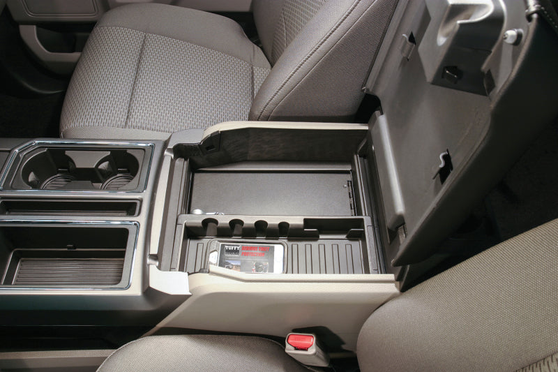 Tuffy Console Safe W/ Combo Lock For Ford Fseries Flow Thru Console Tuffy Products Cargo Boxes & Bags  AXOPROS