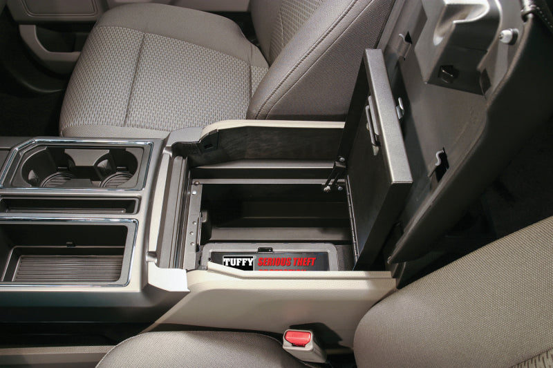 Tuffy Console Safe W/ Combo Lock For Ford Fseries Flow Thru Console Tuffy Products Cargo Boxes & Bags  AXOPROS