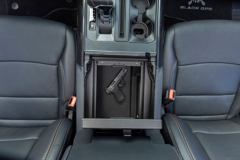 Tuffy Ford F150 Console Safe W/ Combo Lock For W/ Flow Thru Console Tuffy Products Cargo Boxes & Bags  AXOPROS
