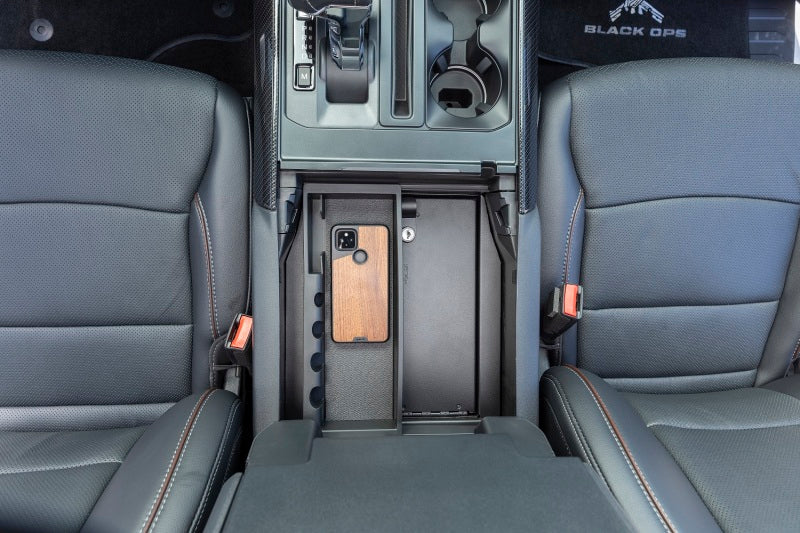 Tuffy Ford F150 Console Safe W/ Combo Lock For W/ Flow Thru Console Tuffy Products Cargo Boxes & Bags  AXOPROS