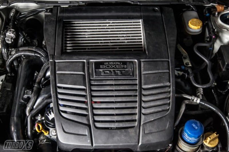 Turbo XS 15-16 Subaru WRX Billet Aluminum Vacuum Pump Cover - Black Turbo XS Engine Covers  AXOPROS