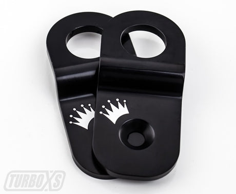 Turbo XS 15-16 Subaru WRX/STI Billet Aluminum Radiator Stay - Black Turbo XS Radiator Stays  AXOPROS