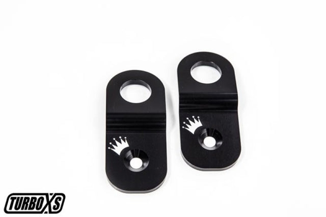 Turbo XS Subaru 02-07 WRX / 04-07 STi Radiator Stay No Hood Prop - Black Turbo XS Radiator Stays  AXOPROS