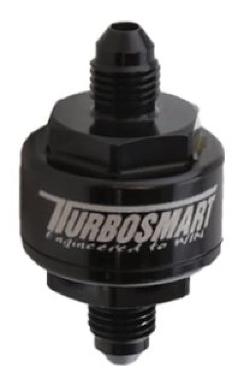 Turbosmart Billet Turbo Oil Feed Filter w/ 44 Micron Pleated Disc AN-3 Male Inlet - Black Turbosmart Oil Filter Other  AXOPROS
