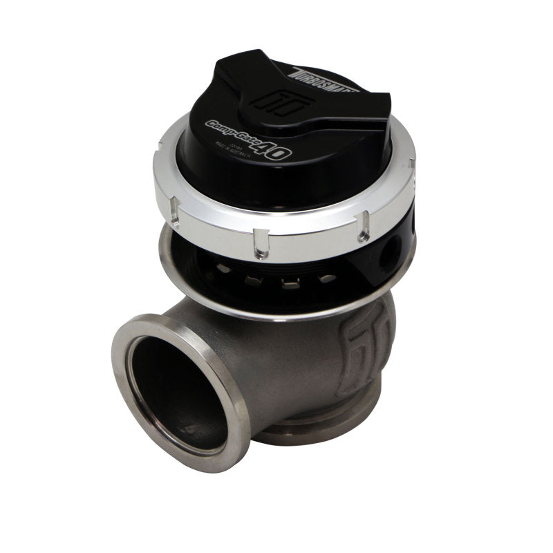 Turbosmart GenV CompGate40 7psi External Wastegate - Black Turbosmart Wastegates  AXOPROS