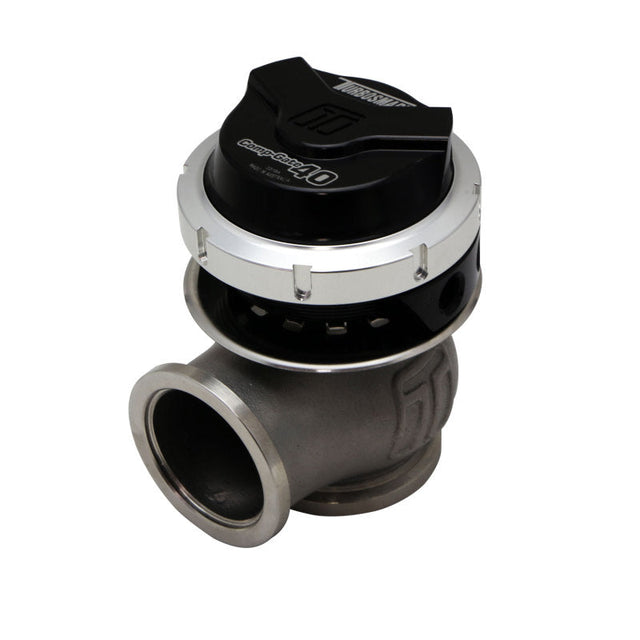 Turbosmart GenV CompGate40 7psi External Wastegate - Black Turbosmart Wastegates  AXOPROS