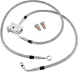 Twin Power 00-05 FXST 00-06 FLST Models Stainless Steel Dot Brake Line Kit Rear Stock Length TwinPower Brake Line Kits  AXOPROS