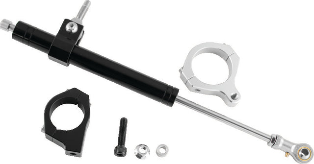 Twin Power 06-17 FXD Black Steering Damper Kit TwinPower Steering Dampers  AXOPROS