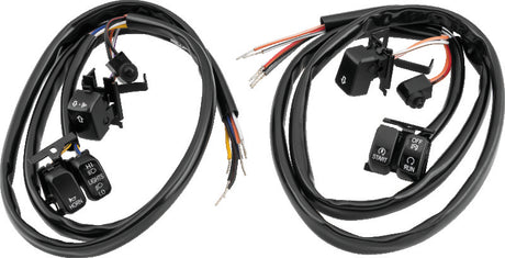 Twin Power 07-10 Big Twin and XL Black Handlebar Switch Kit Does Not Include Audio or Cruise TwinPower Switch Panels  AXOPROS