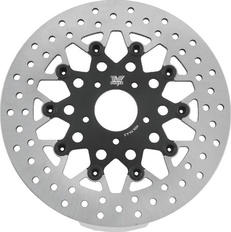 Twin Power 08-Up Touring 06-17 Dyna Front 11.8 Floating Rotor Mesh Black TwinPower Brake Rotors - OE  AXOPROS