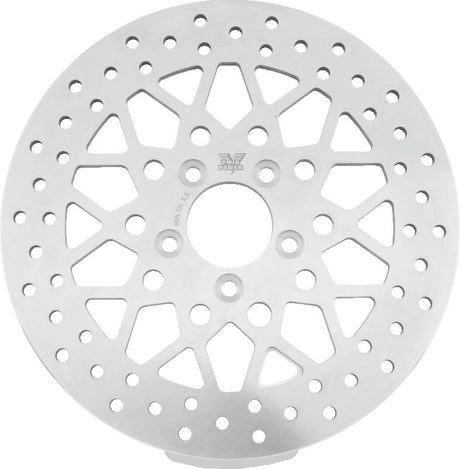 Twin Power 08-Up FLH FLT Rear 11.8 Solid Rotor Mesh TwinPower Brake Rotors - OE  AXOPROS