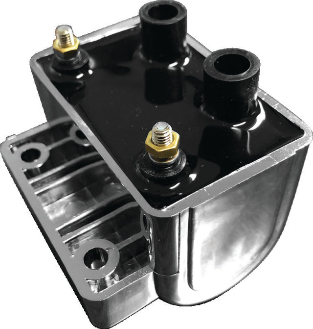 Twin Power 65-79 Big Twin and XL Ignition Coil Chrome Replaces H-D 31609-65A 5 Ohm TwinPower Stock Replacement Ignition  AXOPROS