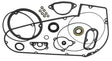 Twin Power 65-86 FL FX 4 Speed Models Primary Gasket Kit TwinPower Gasket Kits  AXOPROS