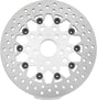 Twin Power 84-17 Big Twin Exc 08-17 FLH FLT Rear 11.5 Floating Rotor Silver Mesh TwinPower Brake Rotors - OE  AXOPROS