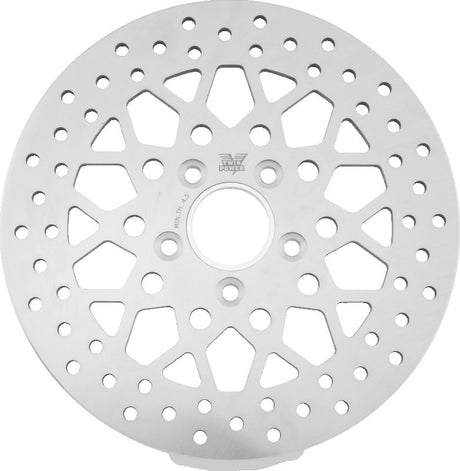 Twin Power 84-17 Big Twin Exc 08-17 FLH FLT Rear 11.5 Solid Rotor Mesh TwinPower Brake Rotors - OE  AXOPROS