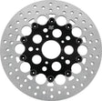 Twin Power 84-17 Big Twin Exc 11.8 and Lug Mount 84-13 XL Front 11.5 Floating Rotor W/Holes Black TwinPower Brake Rotors - OE  AXOPROS