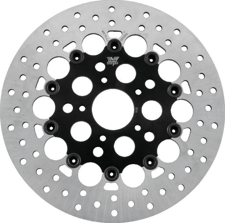 Twin Power 84-17 Big Twin Exc 11.8 and Lug Mount 84-13 XL Front 11.5 Floating Rotor W/Holes Black TwinPower Brake Rotors - OE  AXOPROS