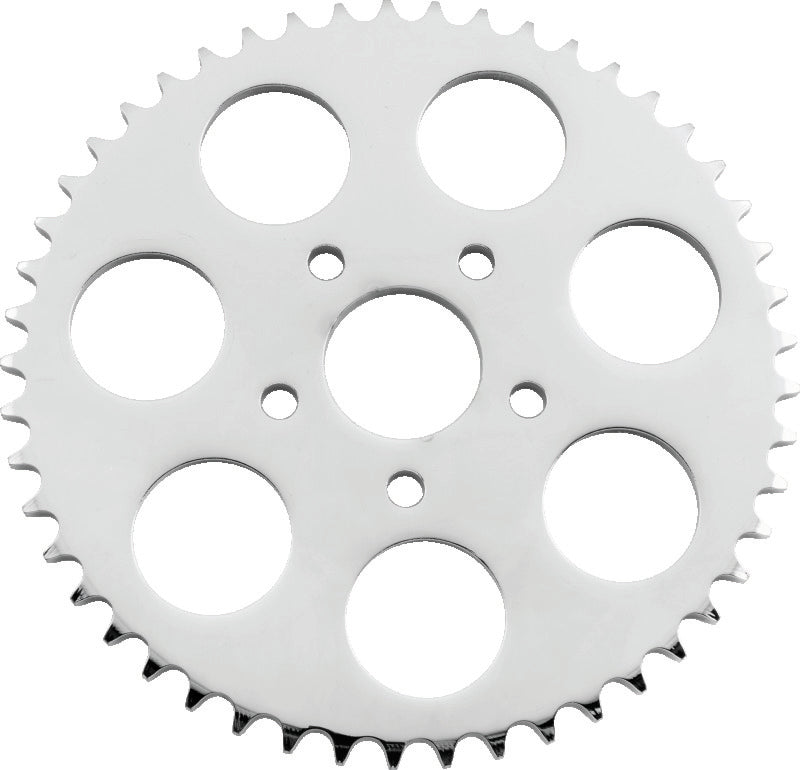 Twin Power 86-92 XL Chrome Disc Brake Rear Sprocket 49 Tooth Flat TwinPower Sprockets  AXOPROS