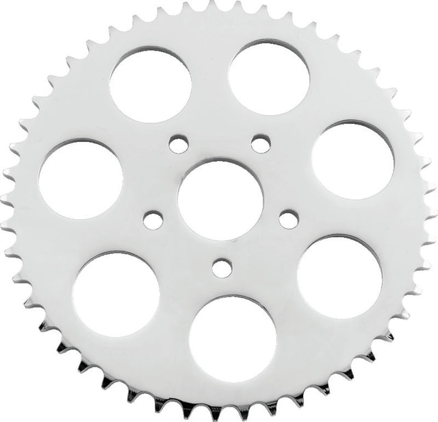 Twin Power 86-92 XL Chrome Disc Brake Rear Sprocket 49 Tooth Flat TwinPower Sprockets  AXOPROS