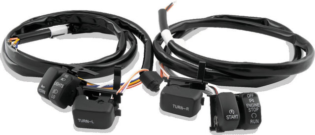 Twin Power 96-06 Big Twin and XL Black Handlebar Switch Kit TwinPower Switch Panels  AXOPROS
