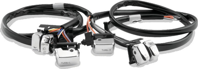 Twin Power 96-06 Big Twin and XL Chrome Handlebar Switch Kit TwinPower Switch Panels  AXOPROS