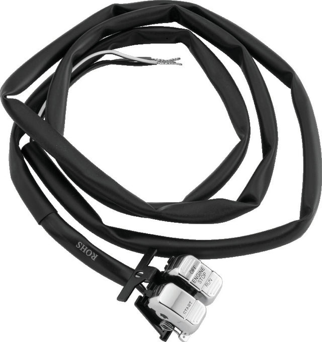 Twin Power 96-13 Big Twin XL V-Rod Chrome Engine Start Stop Switch Replaces H-D 71589-96 71684-06A TwinPower Switch Panels  AXOPROS