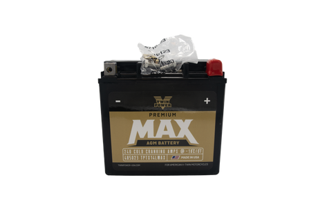 Twin Power GYZ-16HL Premium MAX Battery Replaces H-D 65958-04 Made in USA 240 CCA TwinPower Batteries  AXOPROS