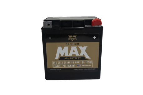 Twin Power GYZ-32HL Premium MAX Battery Replaces H-D 66010-97A Made in USA 500 CCA TwinPower Batteries  AXOPROS