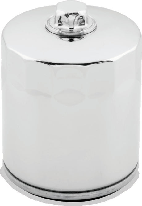 Twin Power M8 Chrome Oil Filter With Nut Replaces H-D 62700297 TwinPower Oil Filters  AXOPROS