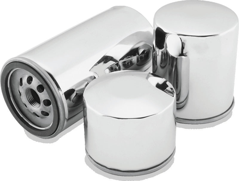 Twin Power Twin Cam and M8 Chrome Magnetic Oil Filter Replaces H-D 63798-99 with Backflow Valve TwinPower Oil Filters  AXOPROS
