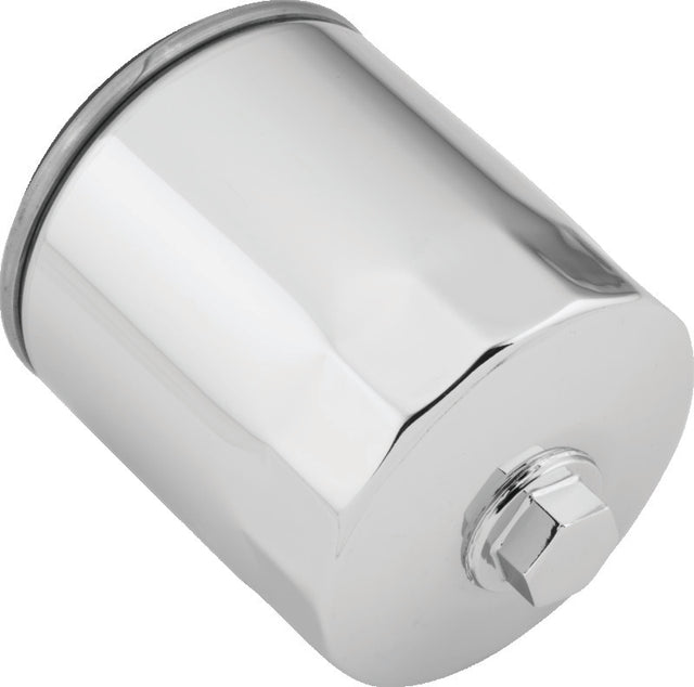 Twin Power Twin Cam and M8 Chrome Magnetic Oil Filter With Nut Rpls H-D 63798-99 w/ Backflow Valve TwinPower Oil Filters  AXOPROS