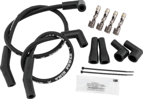 Twin Power Universal Custom Fit Black Ignition Wire Set TwinPower Spark Plug Wire Sets  AXOPROS